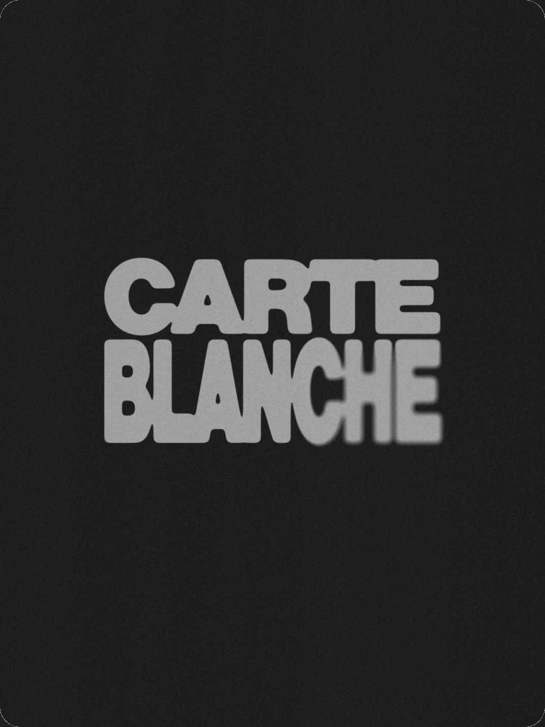 BRANDING — CARTE BLANCHE
