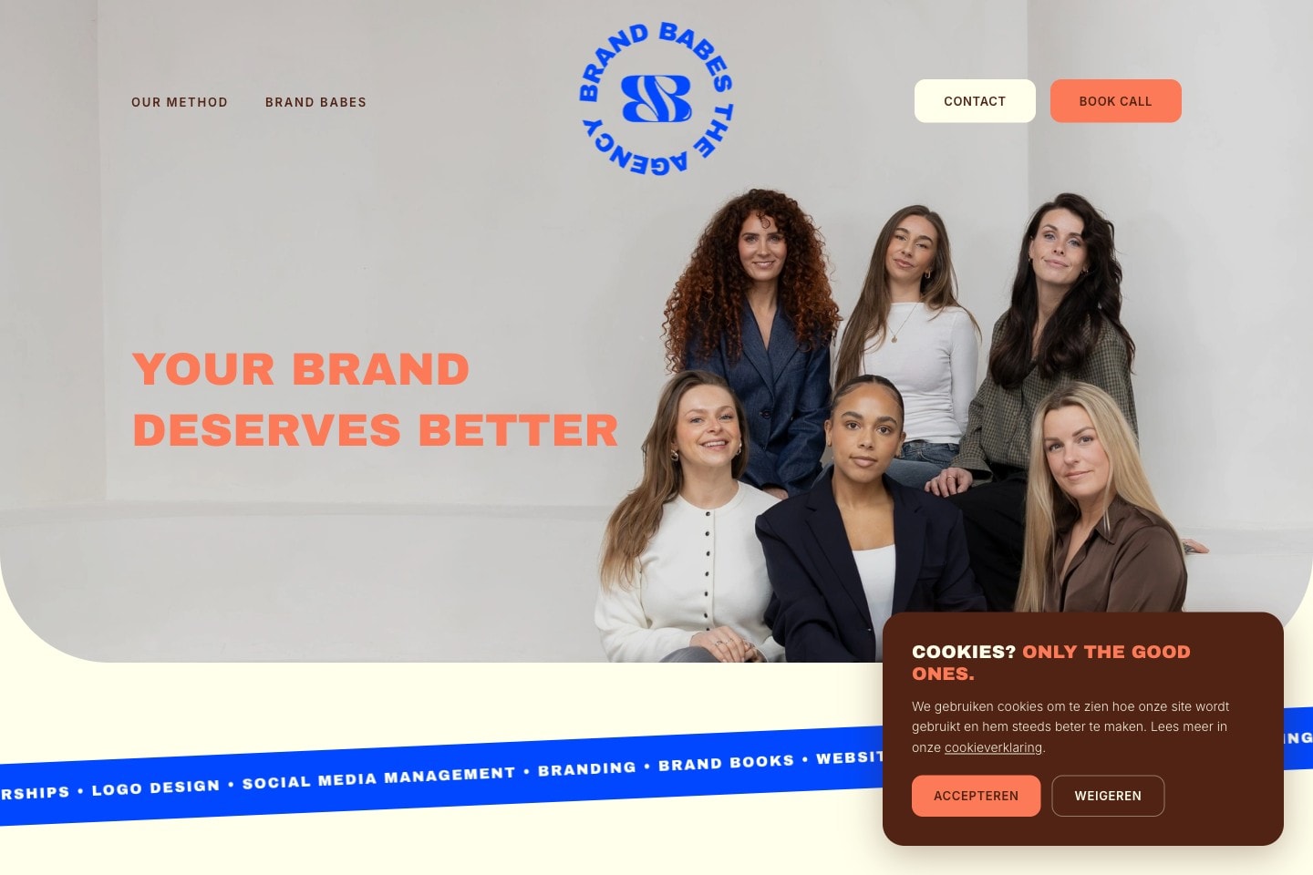 Brand Babes — Agency website